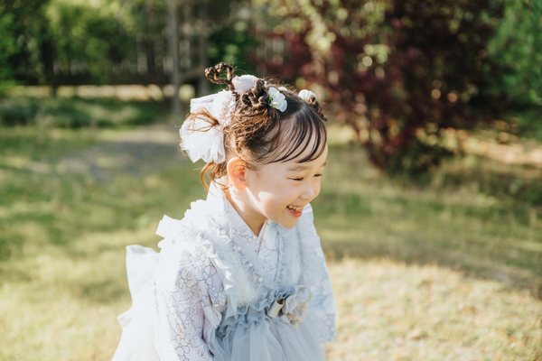 七五三 生花ヘアパーツのディテール